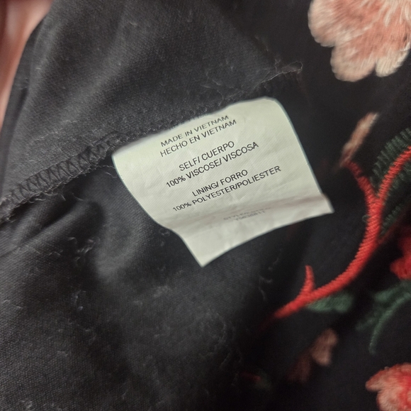 Fully Embroidered Dress With Bell Sleeves - Picture 7 of 7